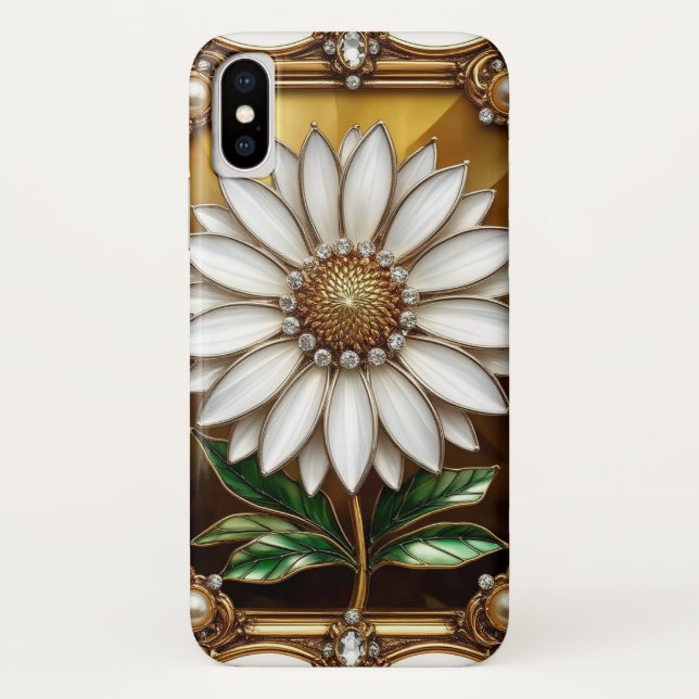 Elegante Blume Kunstwerk Case-Mate iPhone Hülle (Rückseite)
