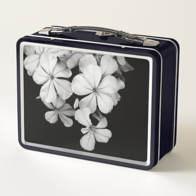 Elegante Blume Metall Brotdose (Rückseite)