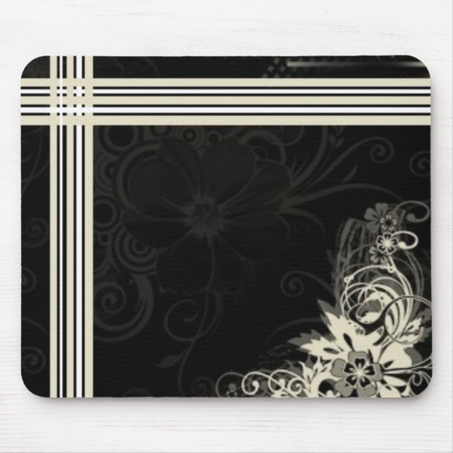 Elegante Blume Mousepad (Vorne)