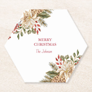 Elegante Blume Pines Untersetzer