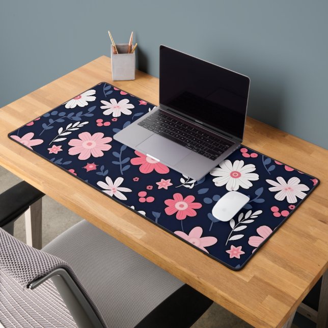 Elegante Blume Schreibtischunterlage (Büro 2)