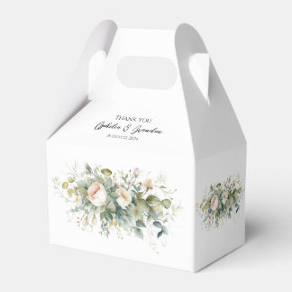 Elegante Blume und Grünpflanzen Geschenkschachtel