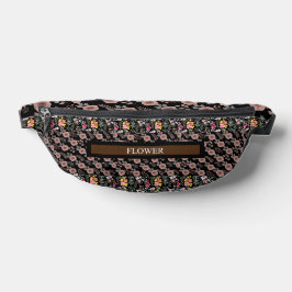 Elegante Blume Wasserfarbe individuell anpassen Bauchtasche