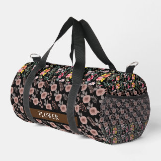 Elegante Blume Wasserfarbe individuell anpassen Duffle Bag