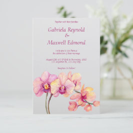 Elegante Blume Watercolor Einladung