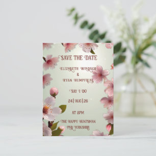 Elegante Blumen Blossom Hochzeit Einladungen