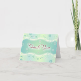 Elegante Blumen danken Ihnen zu kardieren Dankeskarte