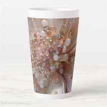 Elegante Blumen-Glas-inspirierte Design-Kaffeetass