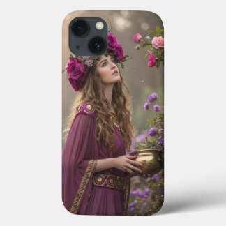 Elegante Blumen-Göttin - Künstlerische Handyhülle Case-Mate iPhone Hülle