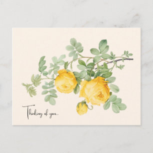 Elegante Blumen-Grußkarte zur Erinnerung an Sie Postkarte