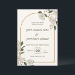 Elegante Blumen Hochzeits-Einladung faltbar Einladung<br><div class="desc">Feiern Sie Ihre Liebesgeschichte in zeitlosem Stil mit dieser eleganten floralen faltbaren Hochzeitseinladung 🌸. Mit einem romantischen botanischen Design mit sanften Wasserfarben-Blumen und raffinierter Typografie strahlt diese Einladung Eleganz und Raffinesse aus – perfekt für moderne,  rustikale,  boho- oder Gartenhochzeiten.</div>