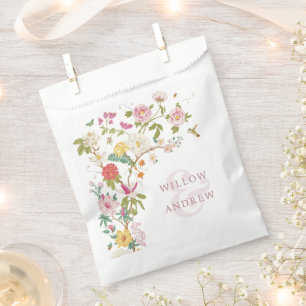 Elegante Blumen-Hochzeitsgeschenktüten Geschenktütchen