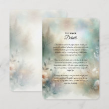 Elegante Blumen in einer Waldhochzeit