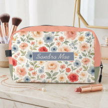 Elegante Blumen-Kunst-Muster-Kosmetiktasche