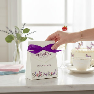 Elegante Blumen-Schmetterling-Dankeschön-Geschenkb Geschenkschachtel