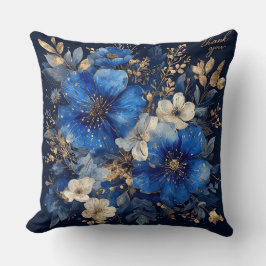 Elegante Blumenarchitektur Kissen