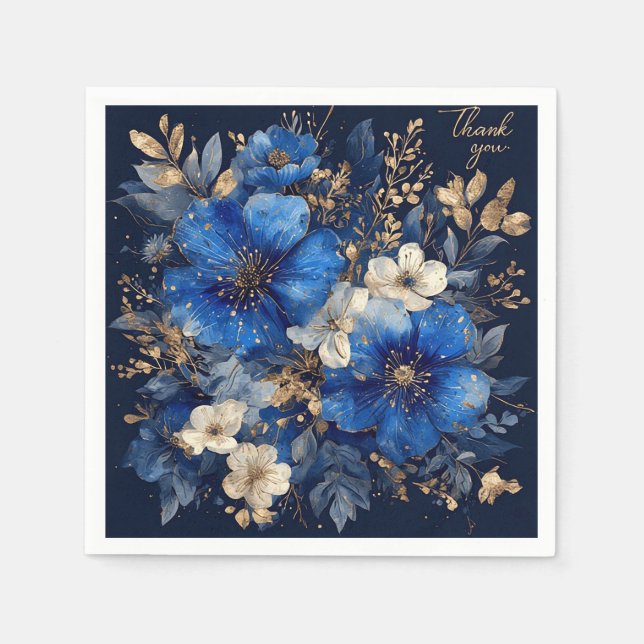 Elegante Blumenarchitektur Serviette (Vorderseite)