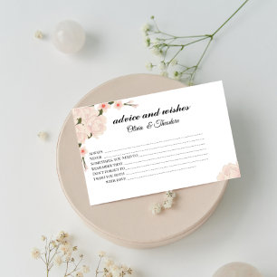 Elegante Blumenberatung und Wunschkarte Briefpapier
