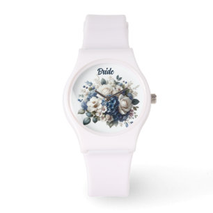 Elegante Blumenbride Watch - Hochzeitstag Armbanduhr