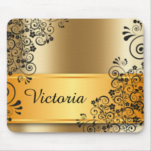 Elegante Blumendekoration Mousepad