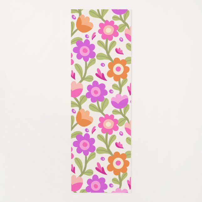 Elegante Blumendesigns - schön und individuell anp Yogamatte (Vorderseite)