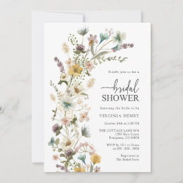 Elegante Blumendusche Einladung