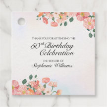 Elegante Blumenfeier zum 50. Geburtstag für Damen