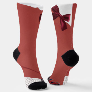 Elegante Blumengarten Blaue Schmetterling Crew Soc Socken