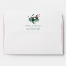 Elegante Blumengarten Dusty Pink Green Wedding
