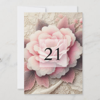Elegante Blumengrün Aquarell Geburtstagsparty Einladung