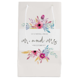 Elegante Blumenherr-u. Frau-Wedding Kleine Geschenktüte