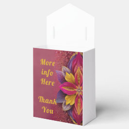 Elegante Blumenhochzeit Geschenkschachtel