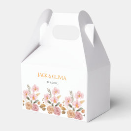 Elegante Blumenhochzeit Geschenkschachtel