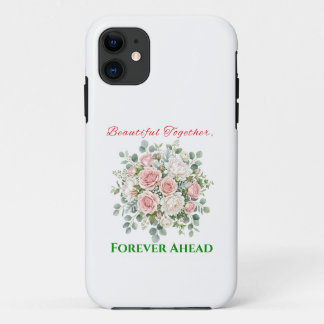 Elegante Blumenhochzeitsuhr Case-Mate iPhone Hülle