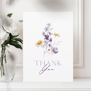 Elegante Blumenkarte Dankeschön Karte