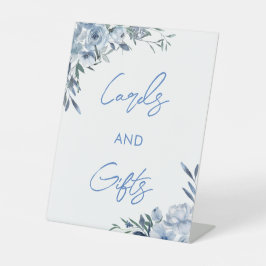 Elegante Blumenkarten und Geschenktisch Sockelschild