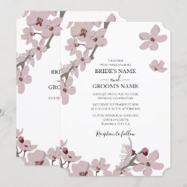 Elegante Blumenkirche Blossom Hochzeitseinladungen Einladung
