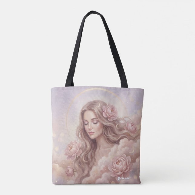 Elegante Blumenmuster-Tasche Tasche (Rückseite)