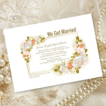 Elegante Blumenrosa Hochzeitsempfehlung