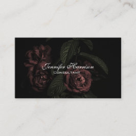 Elegante BlumenRosen-Blumenstrauß-Blumen auf Visitenkarte