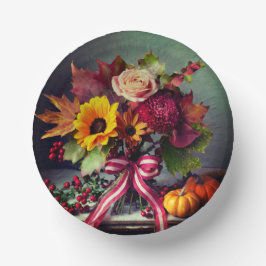 Elegante Blumenschale, 7" Papierschale Pappteller