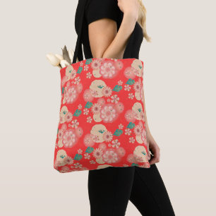 Elegante Blumenverzierung, Tasche