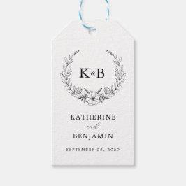 Elegante Blumenzeremonie Geschenkanhänger