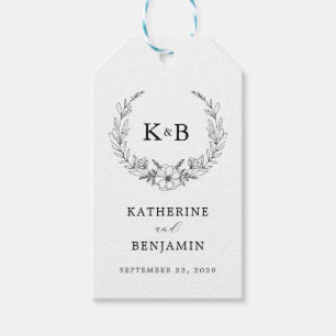 Elegante Blumenzeremonie Geschenkanhänger