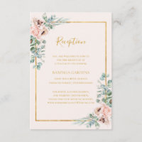 Elegante Blush Bloral Pastel Wedding Reception Car