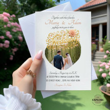 Elegante Blush Dahlias Golden Schrift Hochzeitsfot