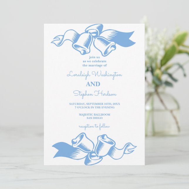 Elegante Blush Green Geometric Frame Wedding Einladung (Stehend Vorderseite)