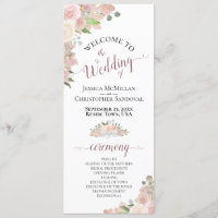 Elegante Blush Pink Boho Hochzeit mit floraler Was