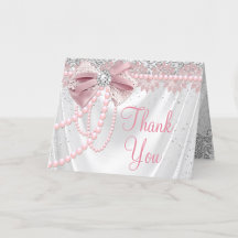 Elegante Blush Pink Diamond Pearl Girly Babydusche