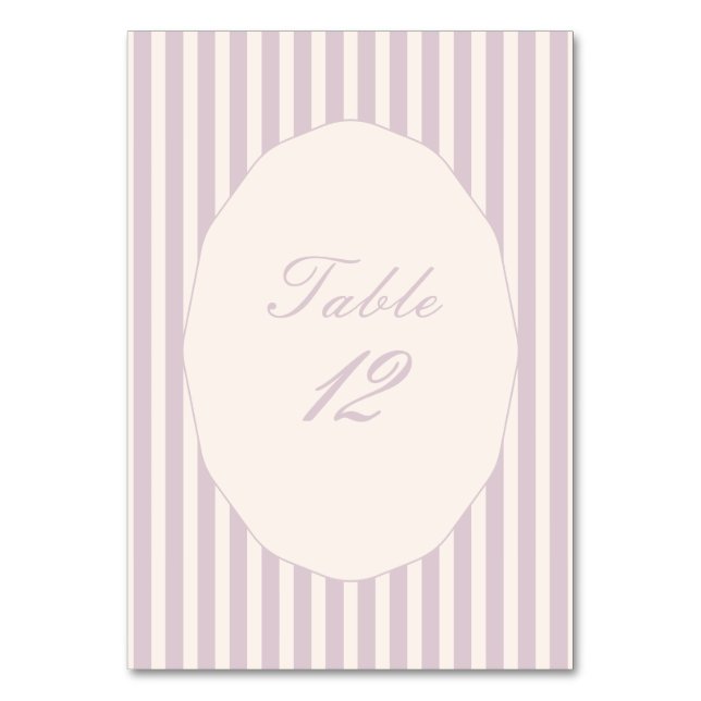Elegante Blush Pink Kalligraphie Hochzeit Geburtst Tischnummer (Vorderseite)
